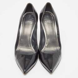 Stuart Weitzman Black Patent Leather Pointed Toe Pumps Size 39.5