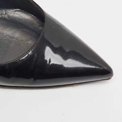 Stuart Weitzman Black Patent Leather Pointed Toe Pumps Size 39.5