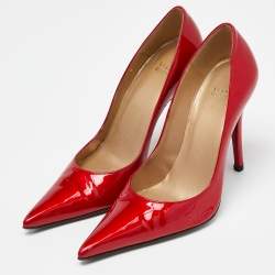 Stuart Weitzman Red Patent Pointed Pumps Size 38