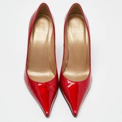 Stuart Weitzman Red Patent Pointed Pumps Size 38