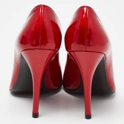 Stuart Weitzman Red Patent Pointed Pumps Size 38