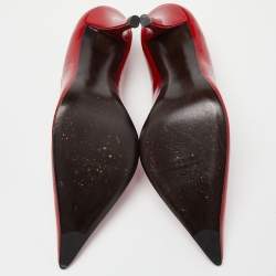 Stuart Weitzman Red Patent Pointed Pumps Size 38