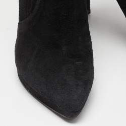 Stuart Weitzman Black Suede Over The Knee Length Boots Size 37