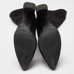 Stuart Weitzman Black Suede Over The Knee Length Boots Size 37