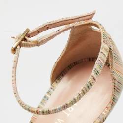 Stuart Weitzman Multicolor Suede Razzle Sandals Size 36.5