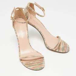 Stuart Weitzman Multicolor Suede Razzle Sandals Size 36.5