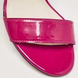Stuart Weitzman Purple Patent  Wedge Sandals Size 39