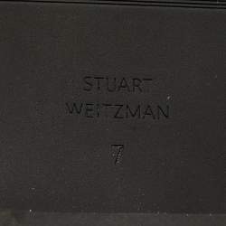 Pre Owned Stuart Weitzman Black Suede Lowland Over The Knee Boots Size 37.5