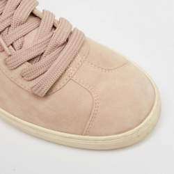 Stuart Weitzman Dusty Pink Suede Low Top Sneakers Size 36.5
