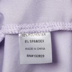 Superdown Lavender Stretch Velvet Jenny Mini Dress L