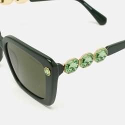 Swarovski Green SK6032 Square Sunglasses