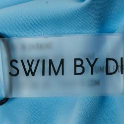 Pre Owned Swim by Di Blue Jersey Crystal Bikini Set S