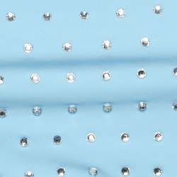 Pre Owned Swim by Di Blue Jersey Crystal Bikini Set S