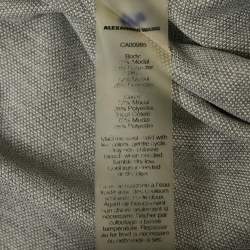 T by Alexander Wang Grey Modal V-Neck Long T-Shirt S