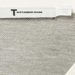 T by Alexander Wang Grey Modal V-Neck Long T-Shirt S