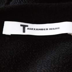 T by Alexander Wang Black French Terry Racerback Sleeveless Jumpsuit XS