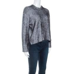 T by Alexander Wang Monochrome Striped Knit Sweater S