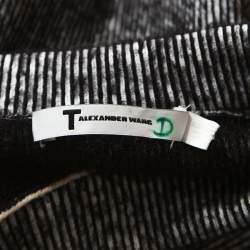 T by Alexander Wang Monochrome Striped Knit Sweater S