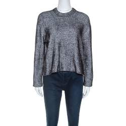 T by Alexander Wang Monochrome Striped Knit Sweater S
