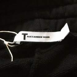 T by Alexander Wang Black Jersey Track Pants M