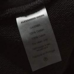 T by Alexander Wang Black Jersey Track Pants M