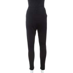 T by Alexander Wang Black Jersey Track Pants M