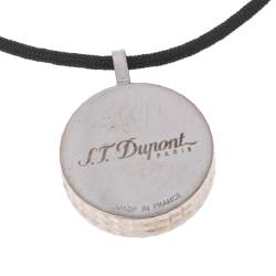 S.T Dupont D'Azur Onyx Pendant Cord Necklace