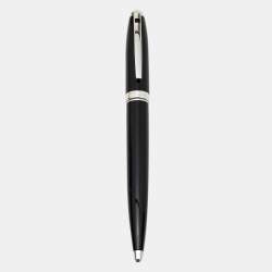 S.T. Dupont Black Chinese Lacquer Silver Tone Ballpoint Pen
