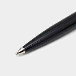 S.T. Dupont Black Chinese Lacquer Silver Tone Ballpoint Pen