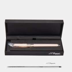 S.T. Dupont D-Initial Pink  Lacquer Rose Gold Tone Rollerball Pen