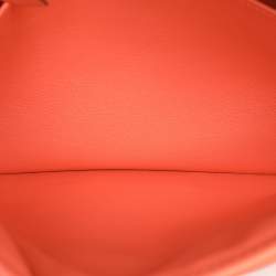 Hermes Crevette Swift Leather Palladium Finish Berline 28 Bag