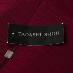 Tadashi Shoji Pink Sequin Embellished Jersey Strapless Gown XS
