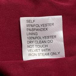 مملوكة مسبقًا Tadashi Shoji Pink Sequin Embellished Stretch Velvet Rhea Gown M