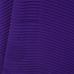 Tadashi Shoji Purple Sequin Jersey Pleated Strapless Gown L