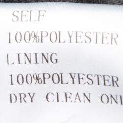 Pre Owned فستان تداشي شوجي بلا أكمام مزخرف تفاصيل قصات جانبة أبليك دانتيل أسود S