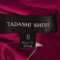 Tadashi Shoji Grape Purple Lace Cap Sleeve Milien Evening Dress M