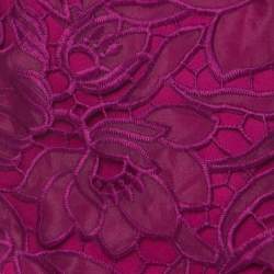 Tadashi Shoji Grape Purple Lace Cap Sleeve Milien Evening Dress M