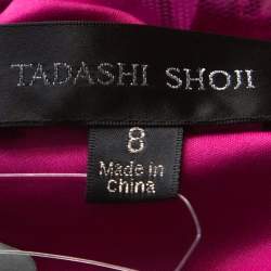 Tadashi Shoji Grape Purple Lace Cap Sleeve Milien Evening Dress M