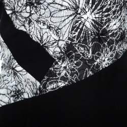 Tadashi Shoji Monochrome Lace Bodice Marissa Gown M