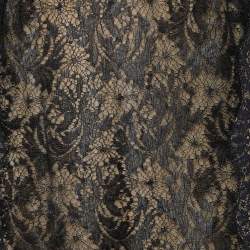 Pre Owned Tadashi Shoji Black Lace Long Sleeve Sheath Dress L