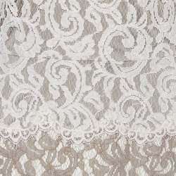 Tadashi Shoji Beige Lace Mermaid Cut Gown M
