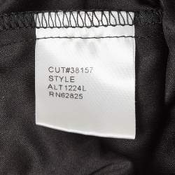 مملوكة مسبقًا Tadashi Shoji Black/Gold Sequin Full Sleeves Maxi Dress M