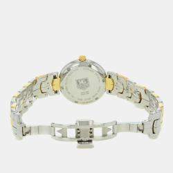 Tag Heuer White 18K Gold Stainless Steel Link  WAT1350.BB0957 Quartz  Women's Wristwatch 34mm