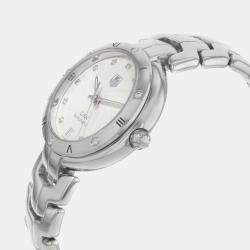 Tag Heuer White Steel Diamonds Link  WAT2312.BA0956 Automatic Women's Wristwatch 34mm