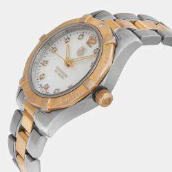 Tag Heuer White Stainless Steel Aquaracer  WAF1320.BB0820 Quarts Women's Wristwatch 32mm