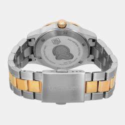 Tag Heuer White Stainless Steel Aquaracer  WAF1320.BB0820 Quarts Women's Wristwatch 32mm