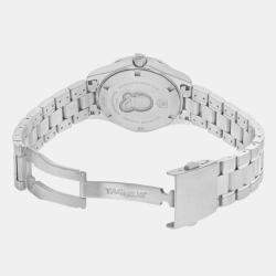 Tag Heuer White MOP Stainless Steel Aquaracer WAF1312.BA0817 Quartz Women's Wristwatch 32 mm