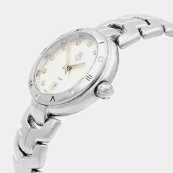 Tag Heuer Silver Diamond Stainless Steel Link WAT1413.BA0954 Quartz Women's Wristwatch 29 mm