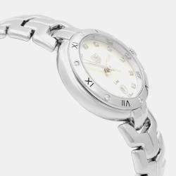 Tag Heuer Silver Diamond Stainless Steel Link WAT1413.BA0954 Quartz Women's Wristwatch 29 mm