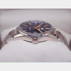 Tag Heuer Blue Stainless Steel Carrera Quartz Women's Wristwatch 39 mm